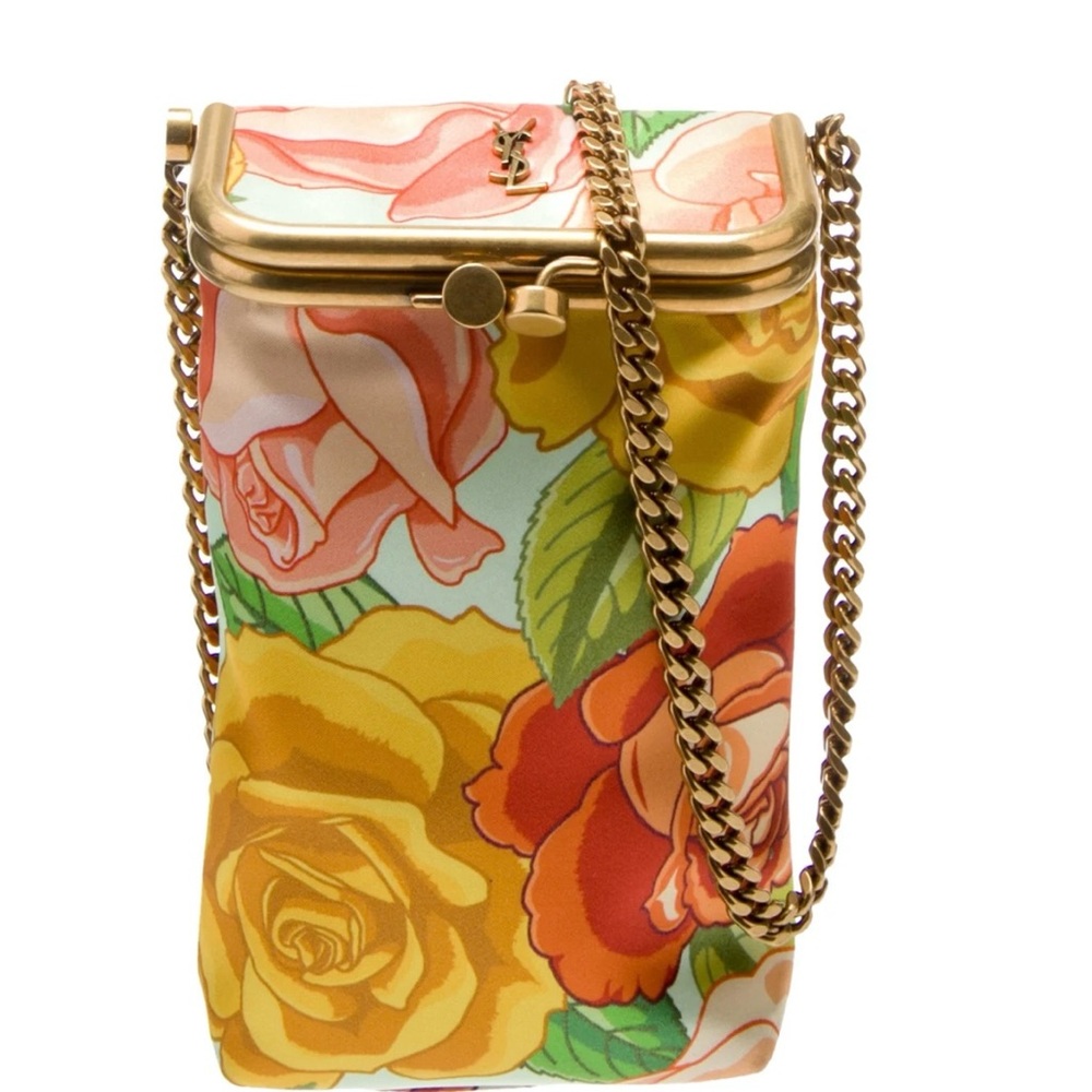 YSL Silk floral crossbody